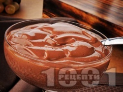 Маслен крем с течен шоколад и какао за десерт - снимка на рецептата
